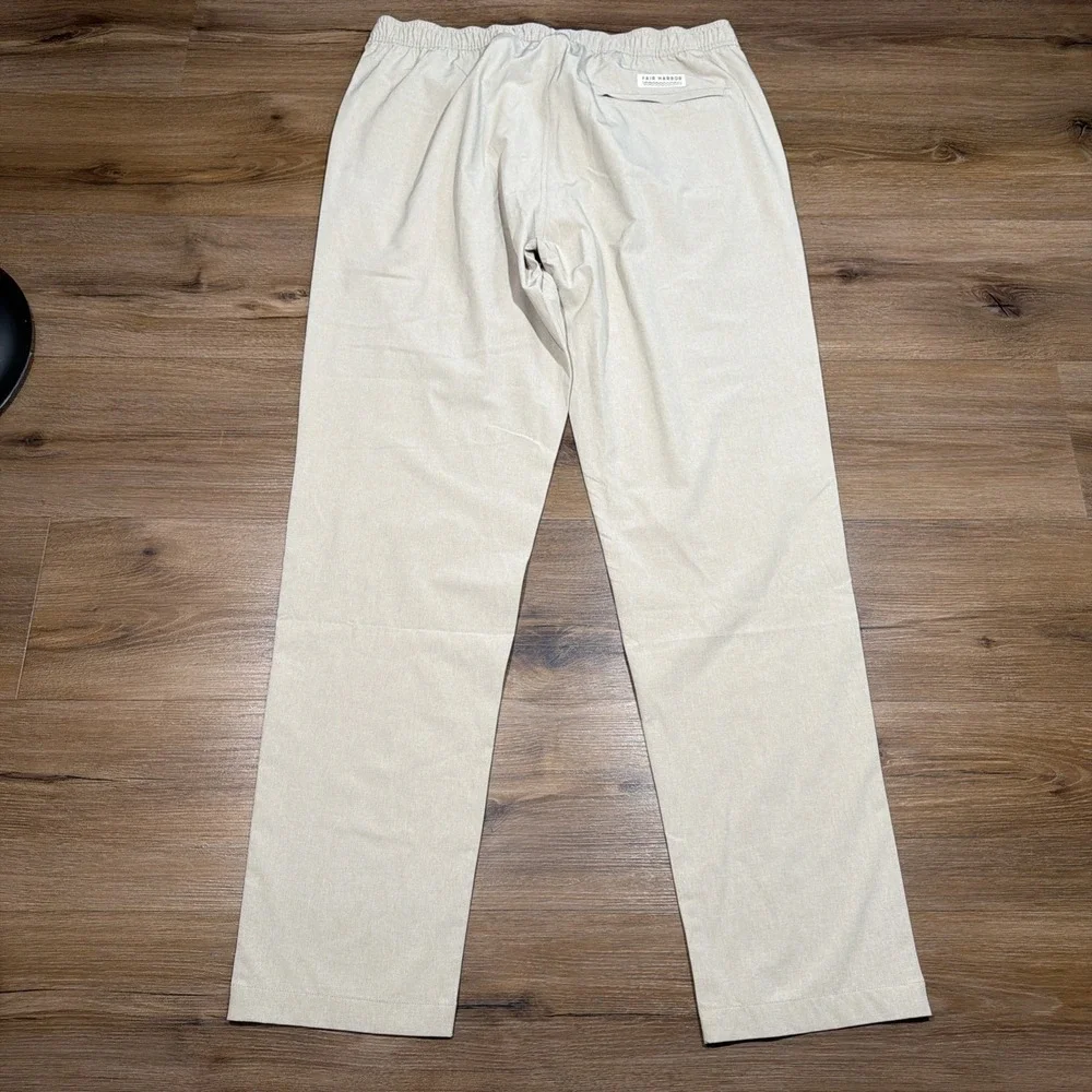 Fair Harbor The One Pant Men's XL Beige Performance Stretch Drawstring Pants